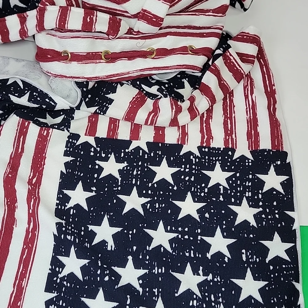 Maurices American flag beach towel bag.